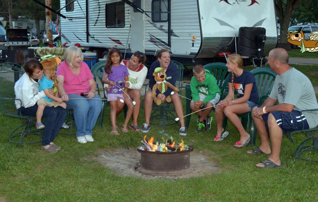campfire family slider at Keystone Lake RV park Mannford OK